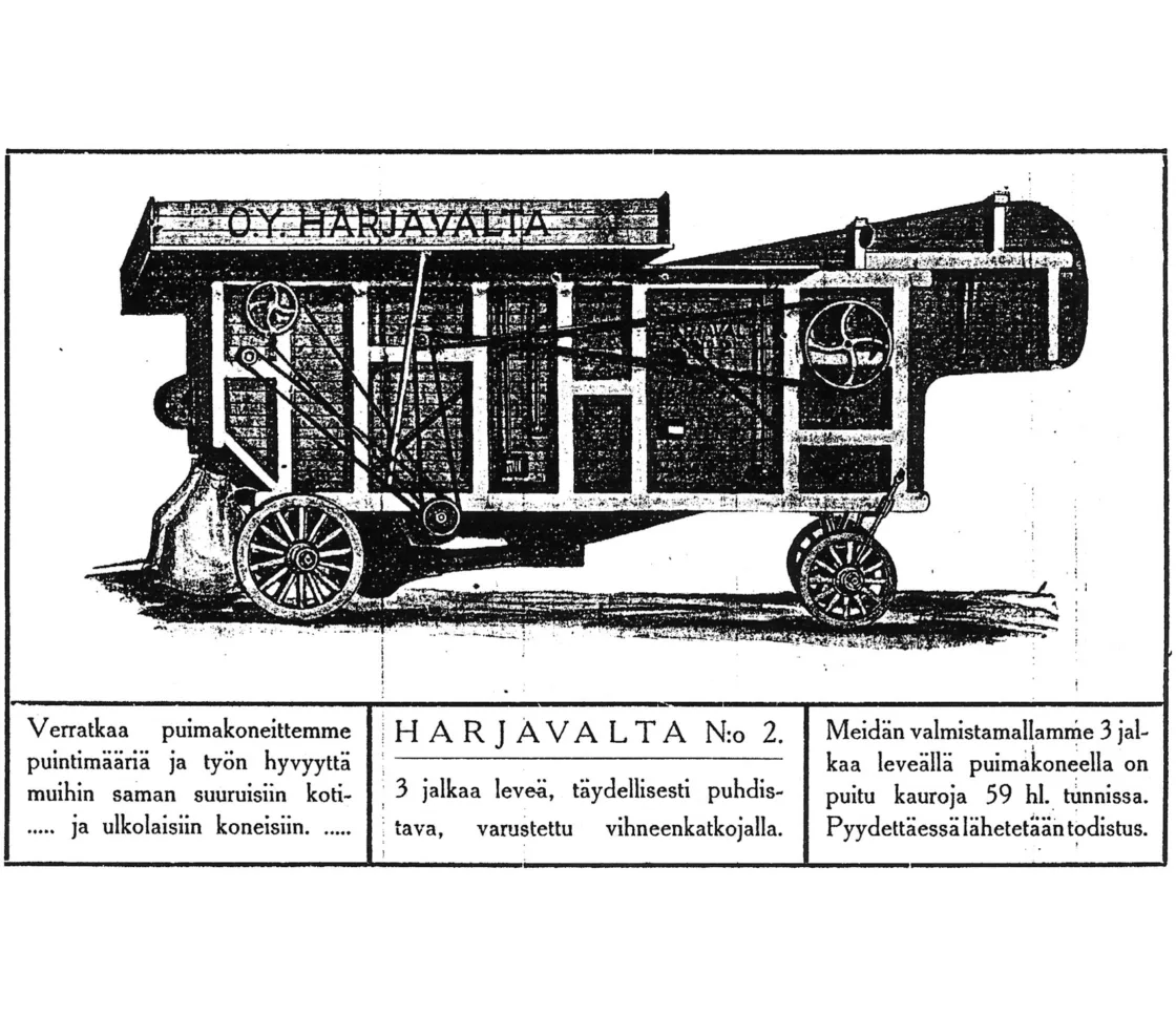 Historical treshing machine